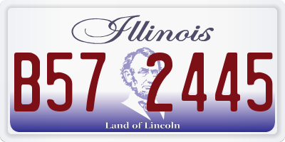 IL license plate B572445