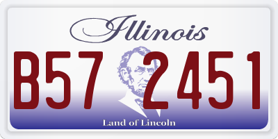 IL license plate B572451