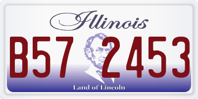 IL license plate B572453