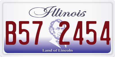 IL license plate B572454