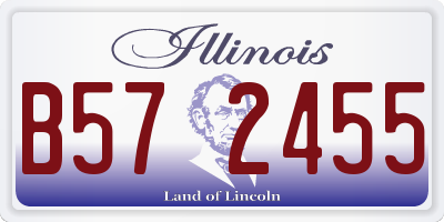 IL license plate B572455