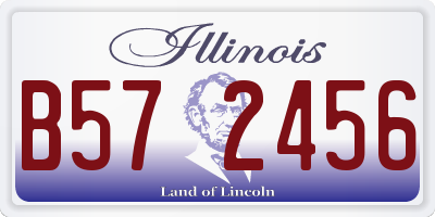 IL license plate B572456