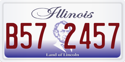 IL license plate B572457