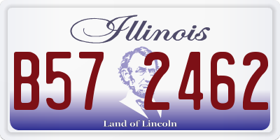IL license plate B572462