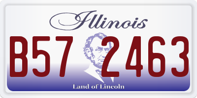 IL license plate B572463