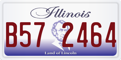 IL license plate B572464