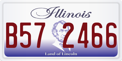 IL license plate B572466