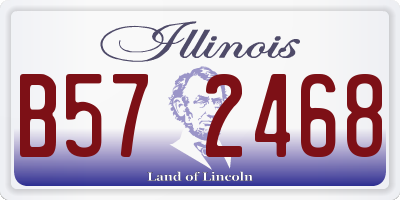 IL license plate B572468
