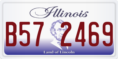 IL license plate B572469