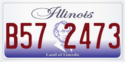 IL license plate B572473