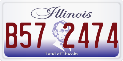 IL license plate B572474