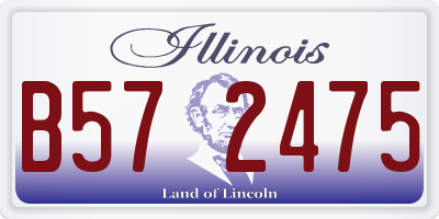 IL license plate B572475