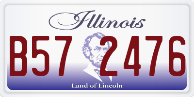 IL license plate B572476
