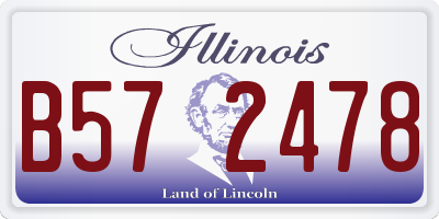 IL license plate B572478