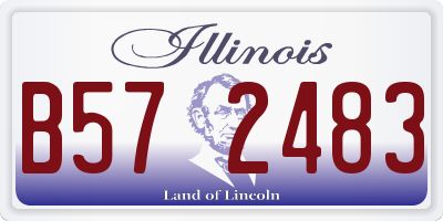 IL license plate B572483