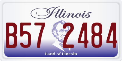 IL license plate B572484