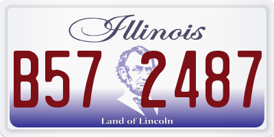 IL license plate B572487