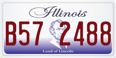 IL license plate B572488