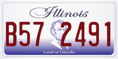 IL license plate B572491