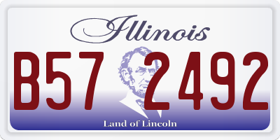 IL license plate B572492