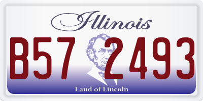 IL license plate B572493