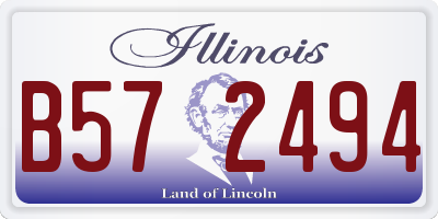 IL license plate B572494