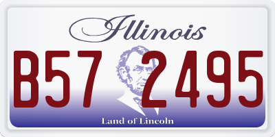 IL license plate B572495