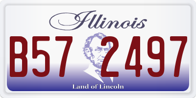 IL license plate B572497