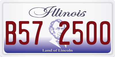 IL license plate B572500