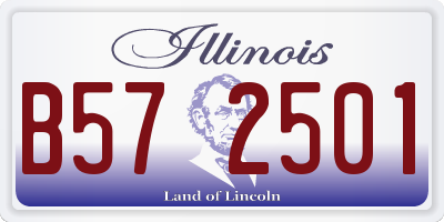 IL license plate B572501