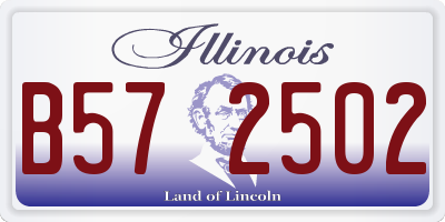 IL license plate B572502