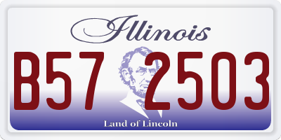 IL license plate B572503