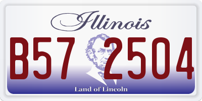 IL license plate B572504