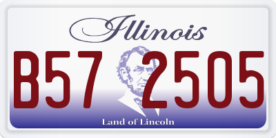 IL license plate B572505