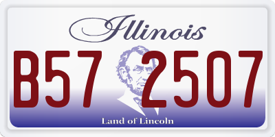 IL license plate B572507