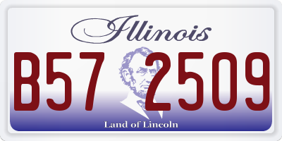 IL license plate B572509