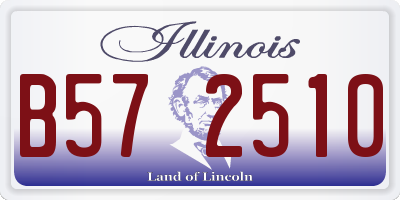 IL license plate B572510