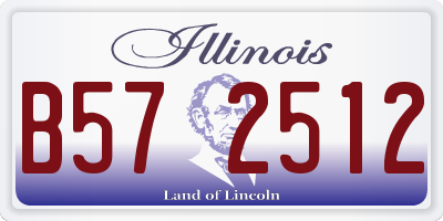 IL license plate B572512