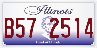 IL license plate B572514