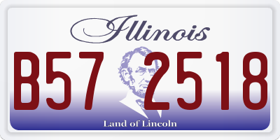 IL license plate B572518