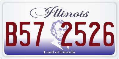 IL license plate B572526