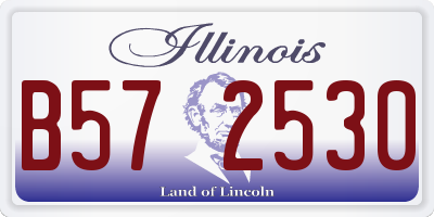 IL license plate B572530