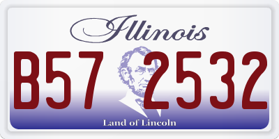 IL license plate B572532