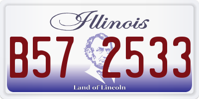 IL license plate B572533