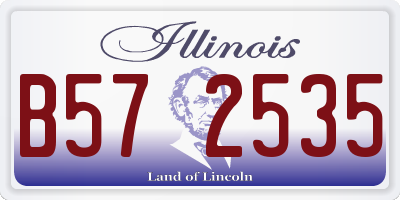 IL license plate B572535