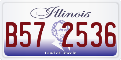 IL license plate B572536