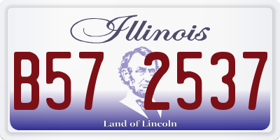 IL license plate B572537
