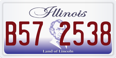 IL license plate B572538