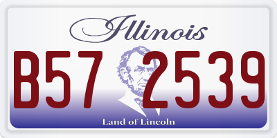 IL license plate B572539