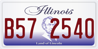 IL license plate B572540